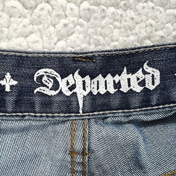 Departed Beach Blvd Slim Straight Jeans 38x32 (Actual 37x32) Streetwear Y2K - Picture 9 of 16